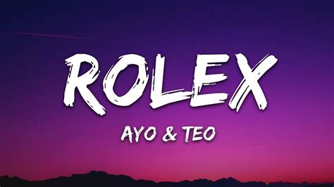 i just wanna rolex lyrics|Rolex song lyrics teo.